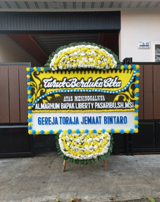 Papan Bunga Duka di Kroya